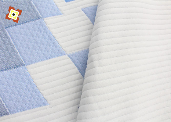 Πλεκτό ύφασμα στρώματος Jacquard 90gsm 100% Πολυεστέρας Αντιστατικό