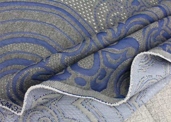 Το βασιλικό σχέδιο έπλεξε το Double-Sided Jacquard φιλικό αναπνεύσιμο ύφασμα δερμάτων μαξιλαριών στρωμάτων