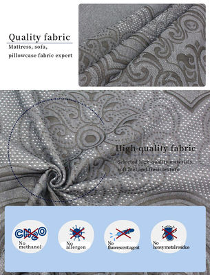 Το βασιλικό σχέδιο έπλεξε το Double-Sided Jacquard φιλικό αναπνεύσιμο ύφασμα δερμάτων μαξιλαριών στρωμάτων