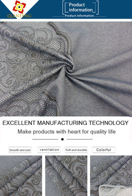 Το βασιλικό σχέδιο έπλεξε το Double-Sided Jacquard φιλικό αναπνεύσιμο ύφασμα δερμάτων μαξιλαριών στρωμάτων