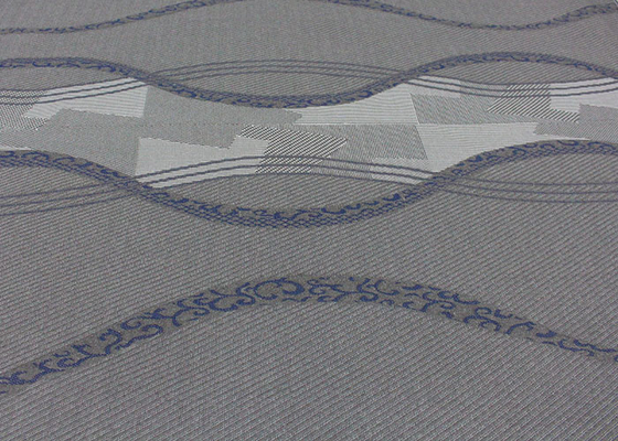 260gsm να γεμίσει στρωμάτων Jacquard λινού υφάσματος γκρίζο πλεκτό πολυεστέρας προστατευτικό ύφασμα