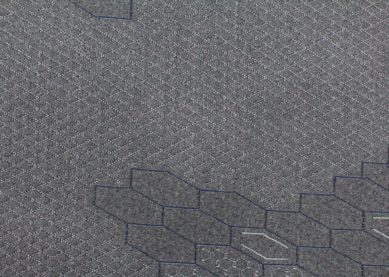 260gsm να γεμίσει στρωμάτων Jacquard λινού υφάσματος γκρίζο πλεκτό πολυεστέρας προστατευτικό ύφασμα