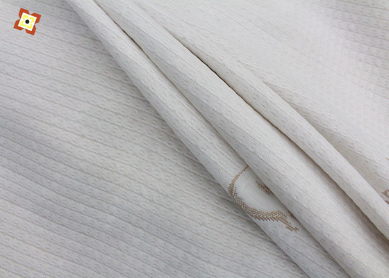 Από το άσπρο πλεκτό Jacquard να γεμίσει στρωμάτων Pongee υφάσματος υφαντικό σημείο τύπων