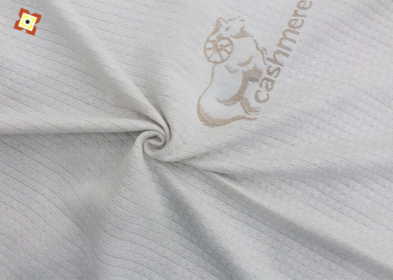 Από το άσπρο πλεκτό Jacquard να γεμίσει στρωμάτων Pongee υφάσματος υφαντικό σημείο τύπων